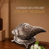 German Silverware Divine Shankh - handcrafted decor by Yura Designs