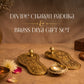 Divine Charan Paduka & Brass Diya Gift Set