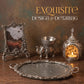 German Silverware Luxe Thali - handcrafted decor by Yura Designs