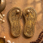 Divine Charan Paduka & Brass Diya Gift Set