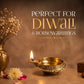 Divine Charan Paduka & Brass Diya Gift Set