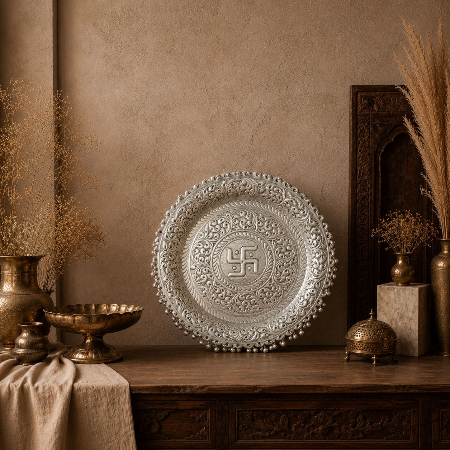 German Silverware Pooja thali