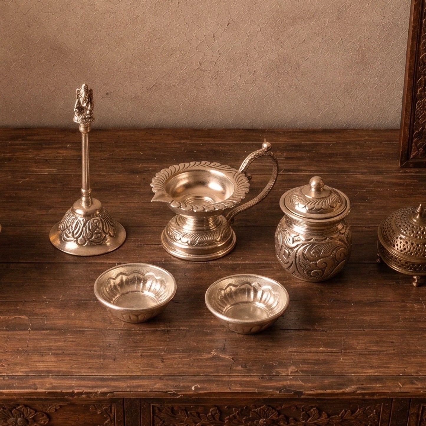German Silverware Pooja thali