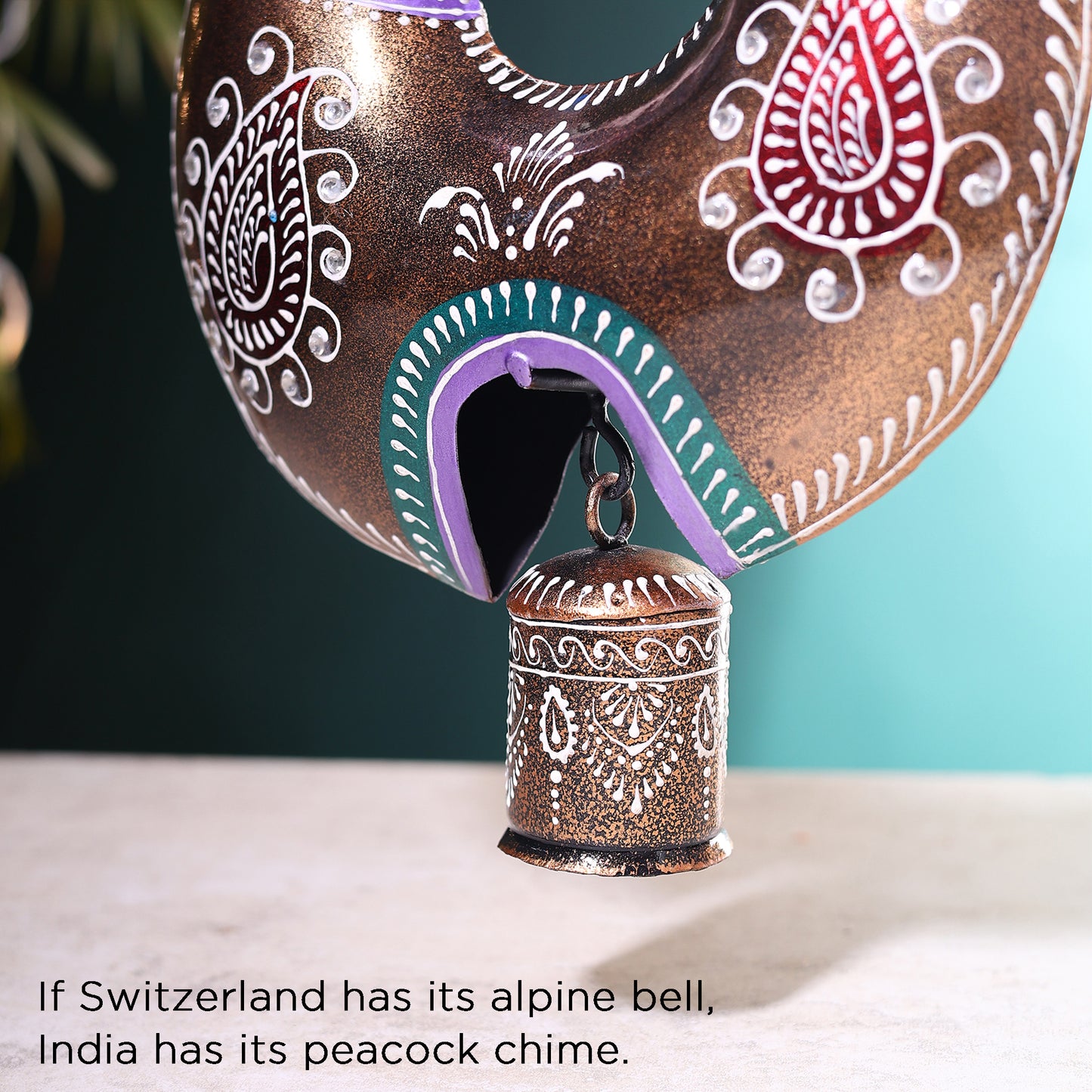 Handcrafted Peacock Bell