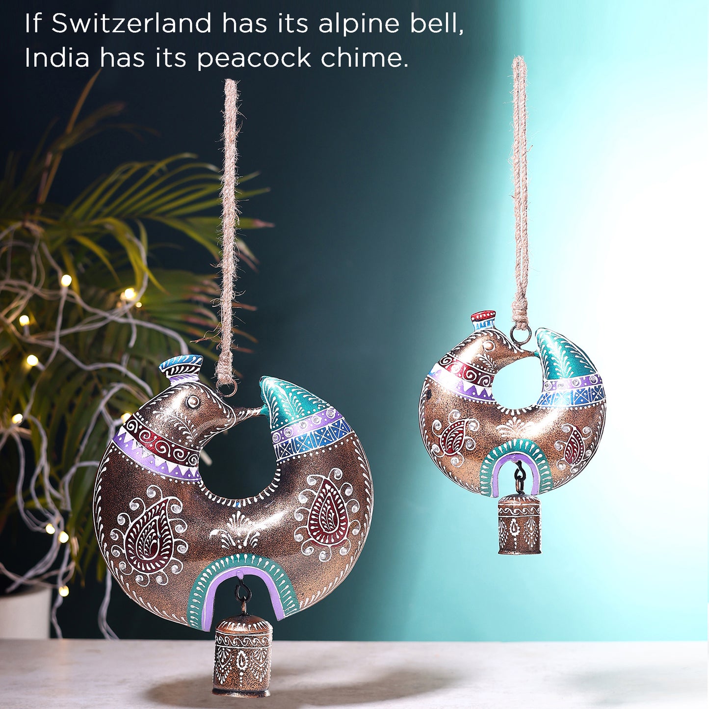 Handcrafted Peacock Bell