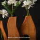 Formscape Wooden Vases – Set of 3 Handcarved Wood Vases