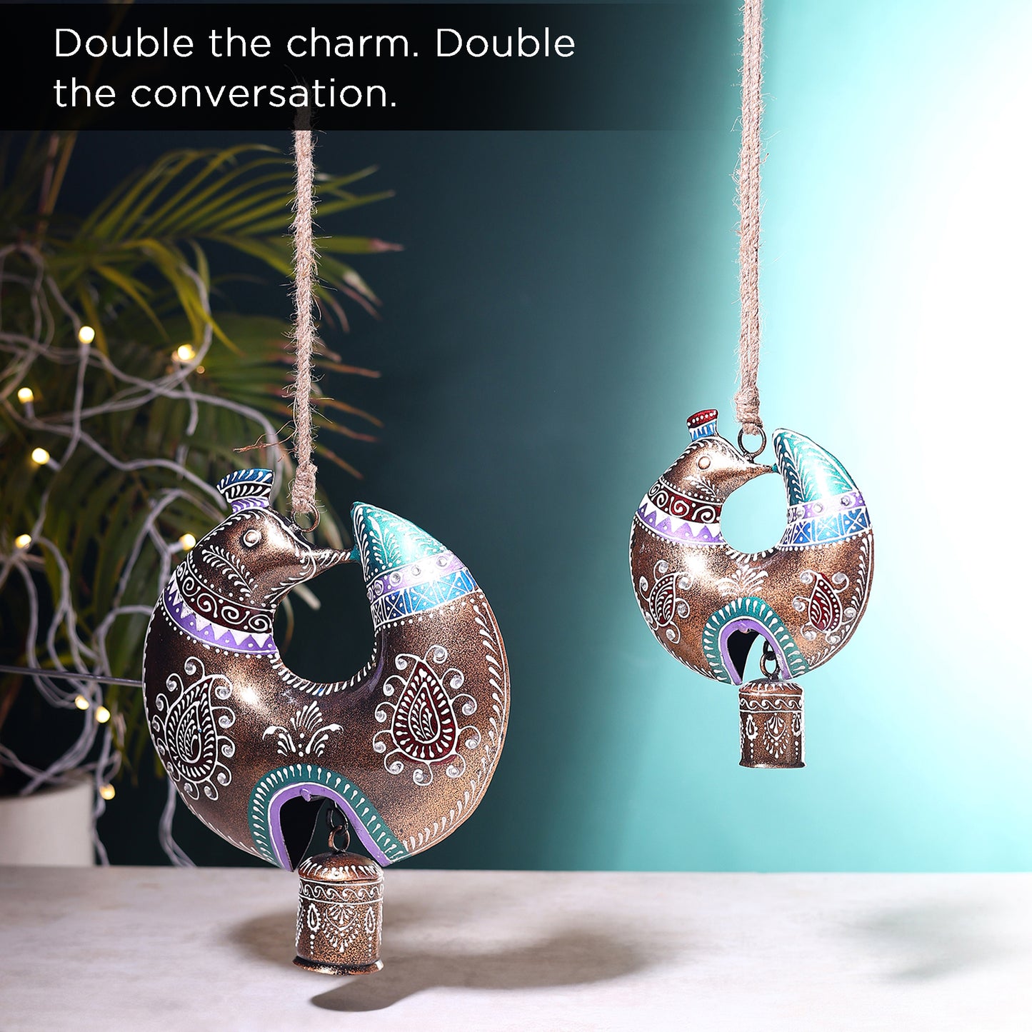 Handcrafted Peacock Bell