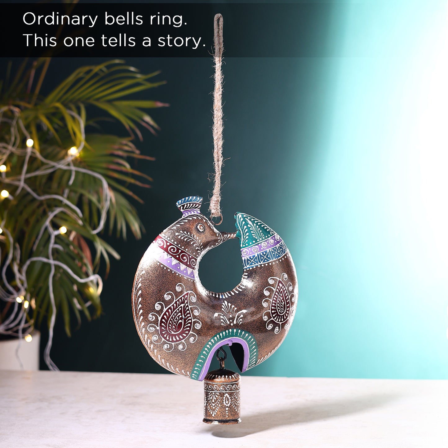 Handcrafted Peacock Bell