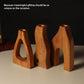 Formscape Wooden Vases – Set of 3 Handcarved Wood Vases