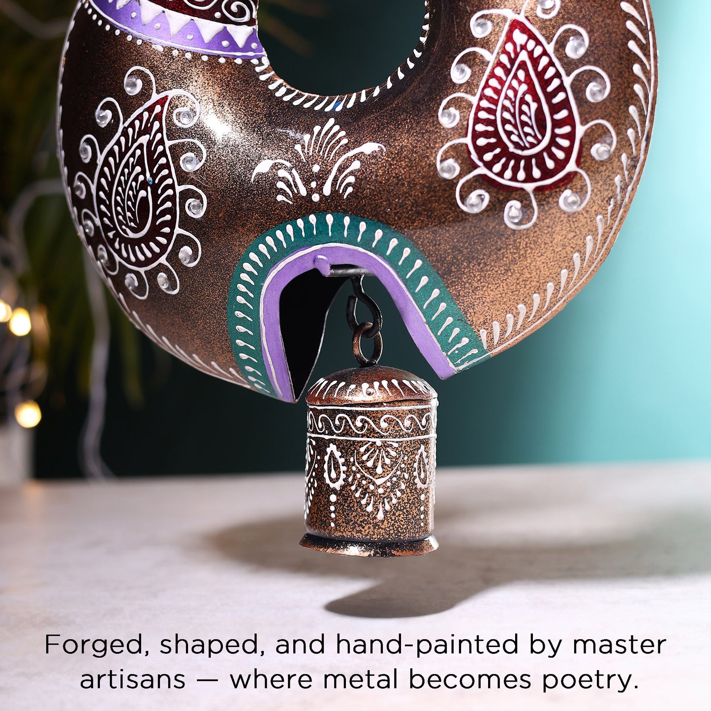 Handcrafted Peacock Bell