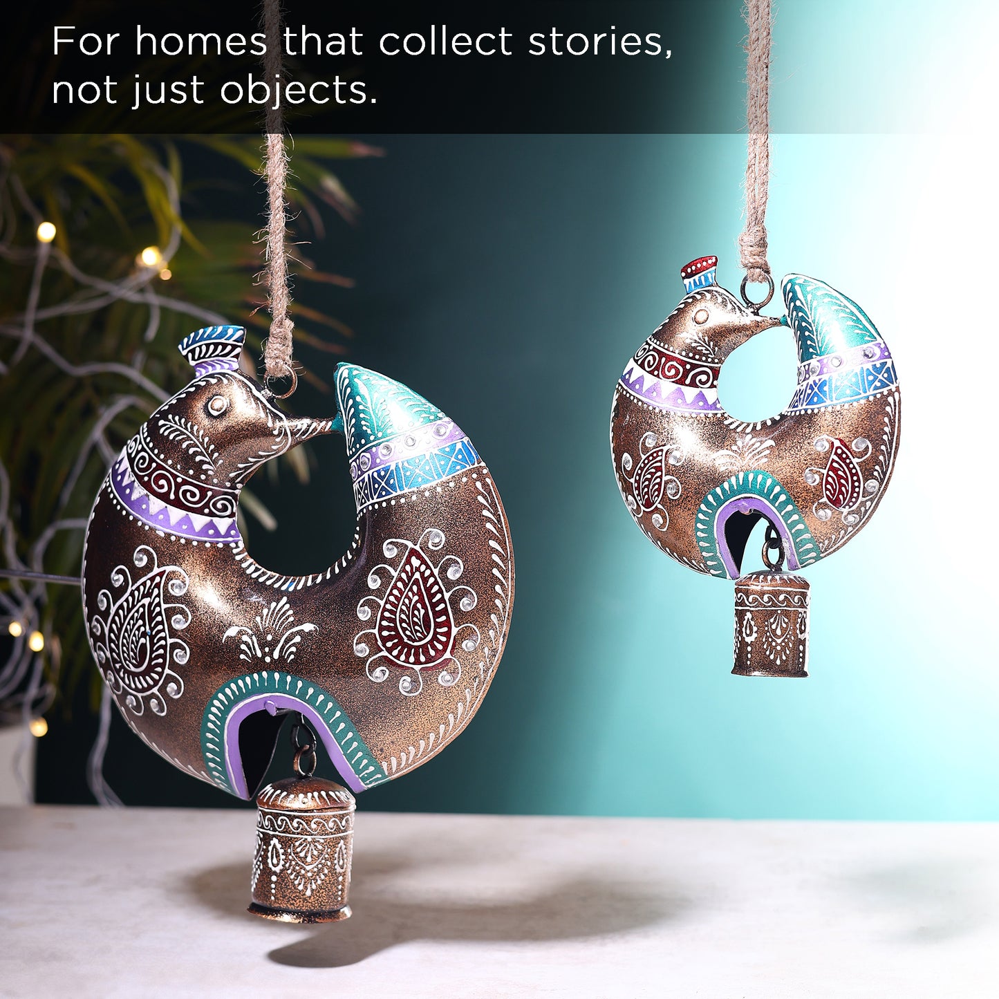 Handcrafted Peacock Bell