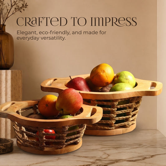 Jute Fruit Basket (Set of 2)