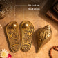 Divine Brass Shankh & Charan Paduka