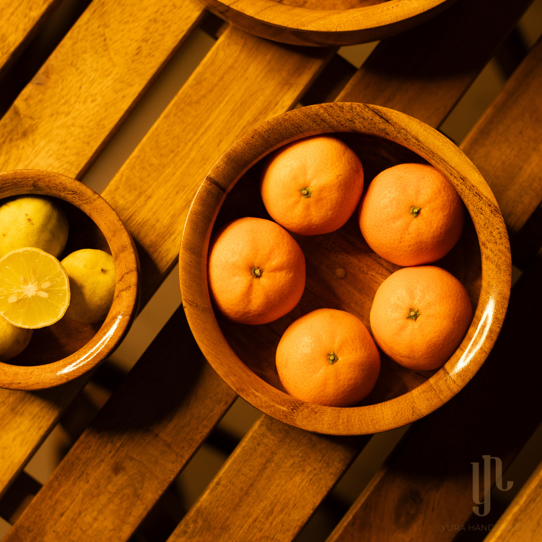 Multipurpose Wooden Serving Bowls (Set of 3)