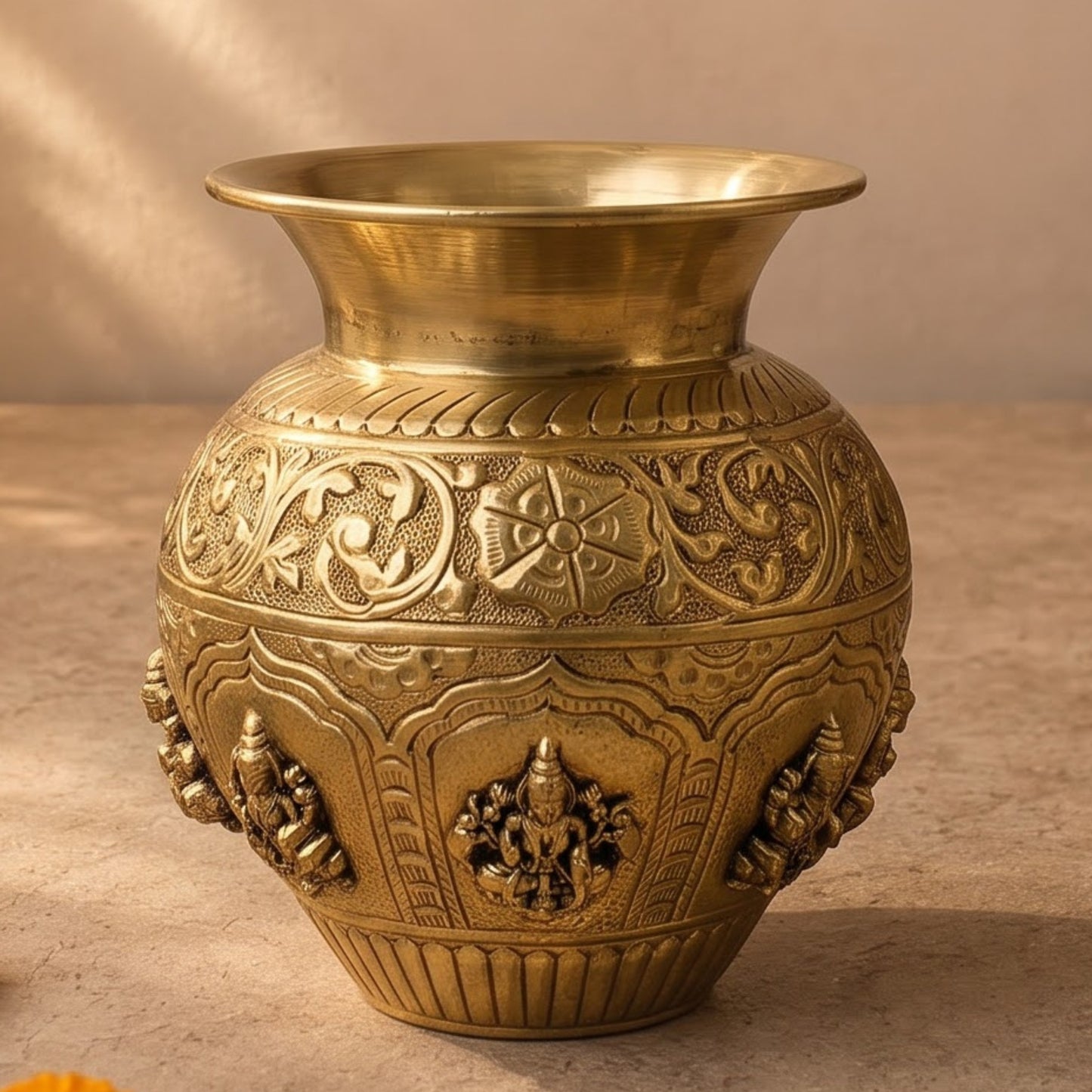 Asht Laxmi Brass Kalash