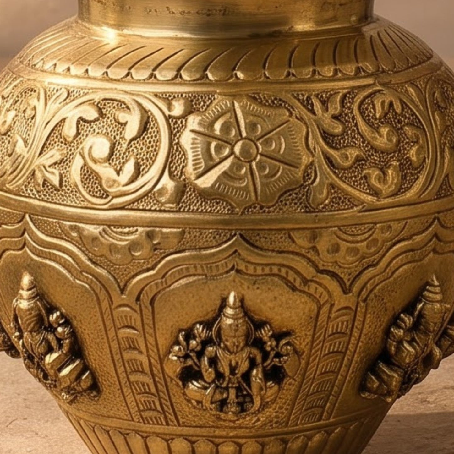 Asht Laxmi Brass Kalash