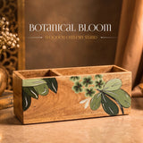 YuRa Botanical Bloom Wooden Cutlery Stand