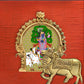 Brass Pichwai Wall Decor Frame - Vrindavan