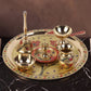 Brass Puja Thali Set - Traditional Grandeur for Every Celebration