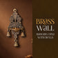 Brass Wall Hanging Diya With Bells - handcrafted decor by Yura Designs