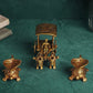 Brass Bullock Cart & Kuber Diyas