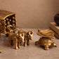 Brass Bullock Cart & Kuber Diyas
