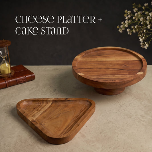 Cheese Platter + Cake Stand