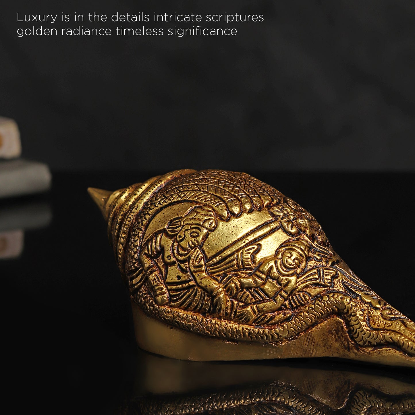 Divine Brass Shankh - Big