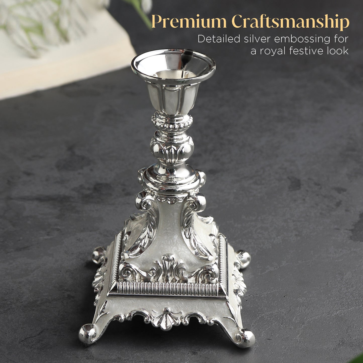 German Silverware Luxe Candle Holders