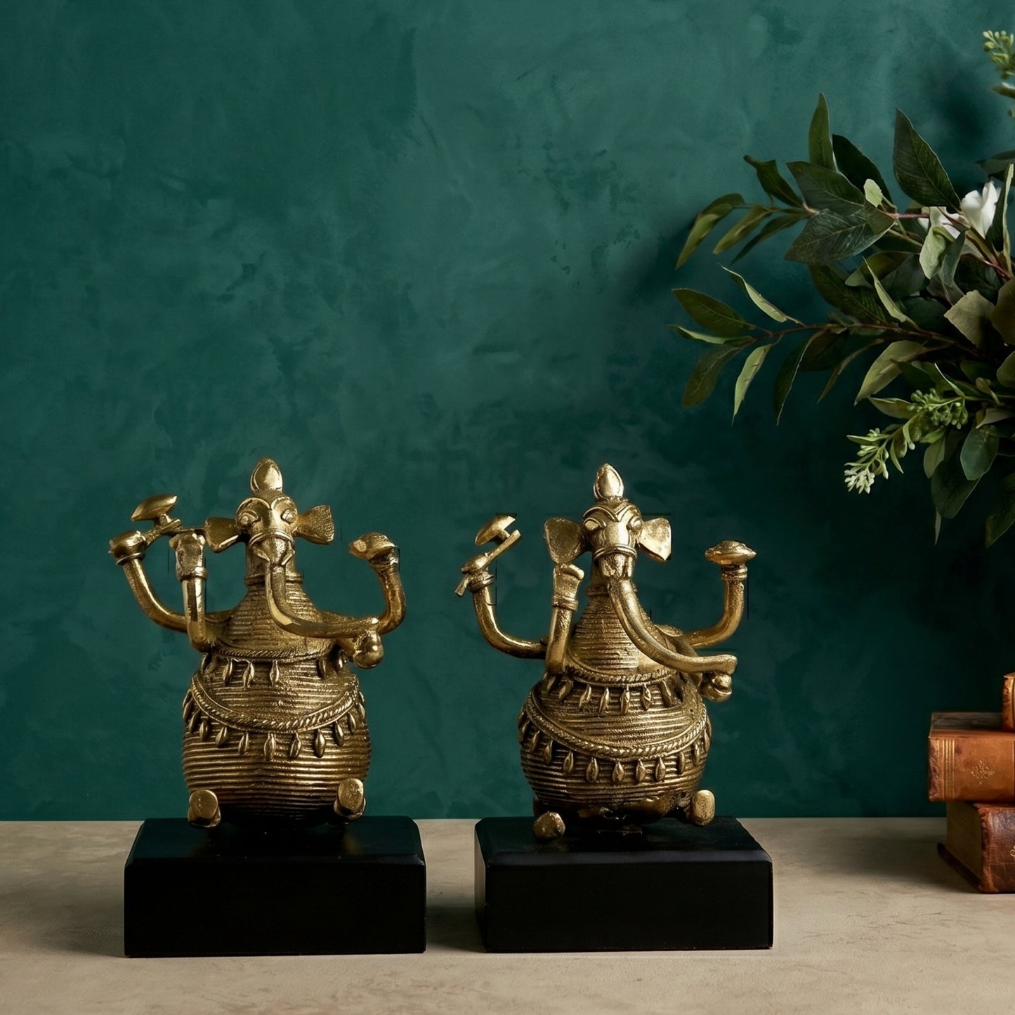 Divine Brass Ganesha