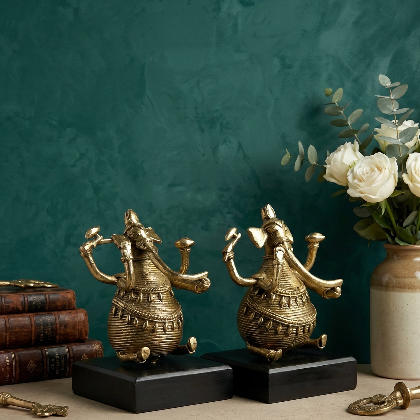 Divine Brass Ganesha