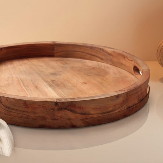 Elegant Wooden Round tray