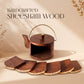 Elegant Wooden Round tray + Kettle Coaster (set of 6) – handcrafted decor piece by Yura Designs
