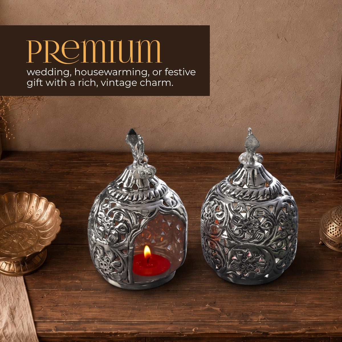 German Silverware Diffuser Set Two For Single Piece - handcrafted decor by Yura Designs