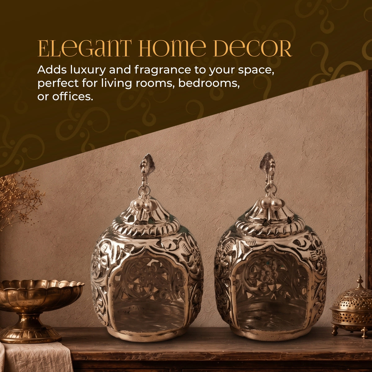 German Silverware Diffuser Set Two For Single Piece - handcrafted decor by Yura Designs