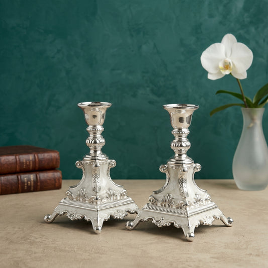German Silverware Luxe Candle Holders