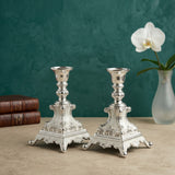 German Silverware Luxe Candle Holders