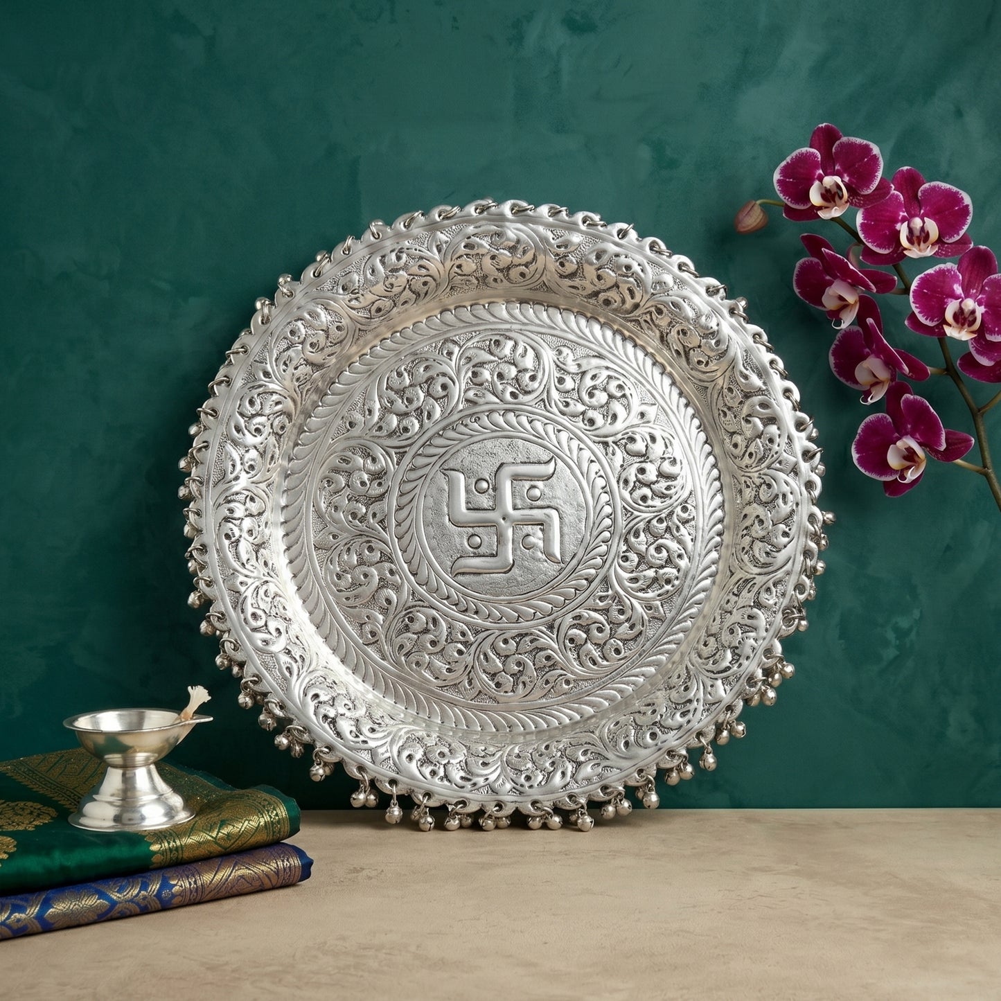 German Silverware Pooja thali