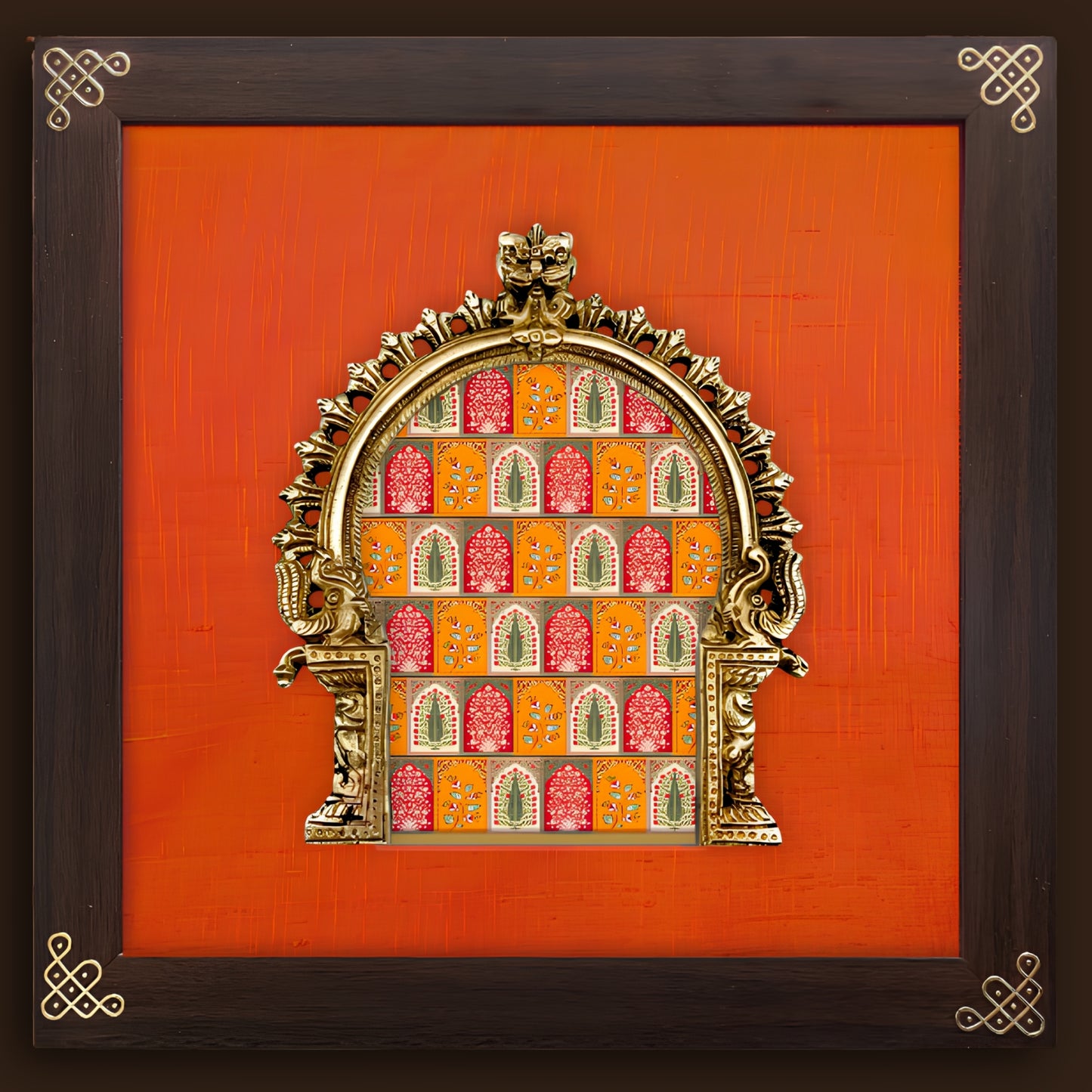 Golden Pichwai Wall Decor Frame — Prabhavali