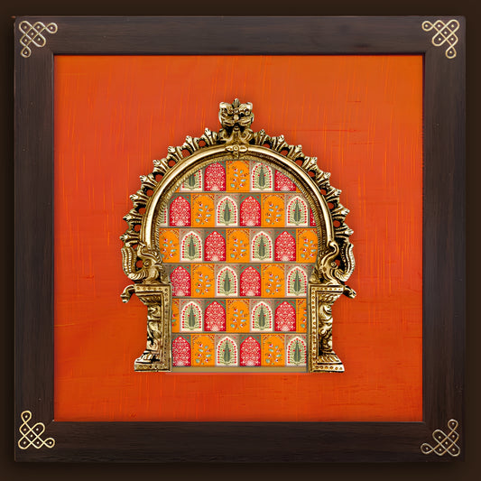 Golden Pichwai Wall Decor Frame — Prabhavali