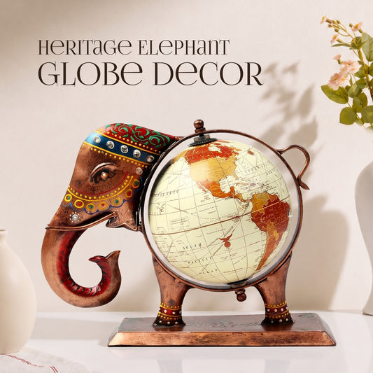 Heritage Elephant Globe Decor