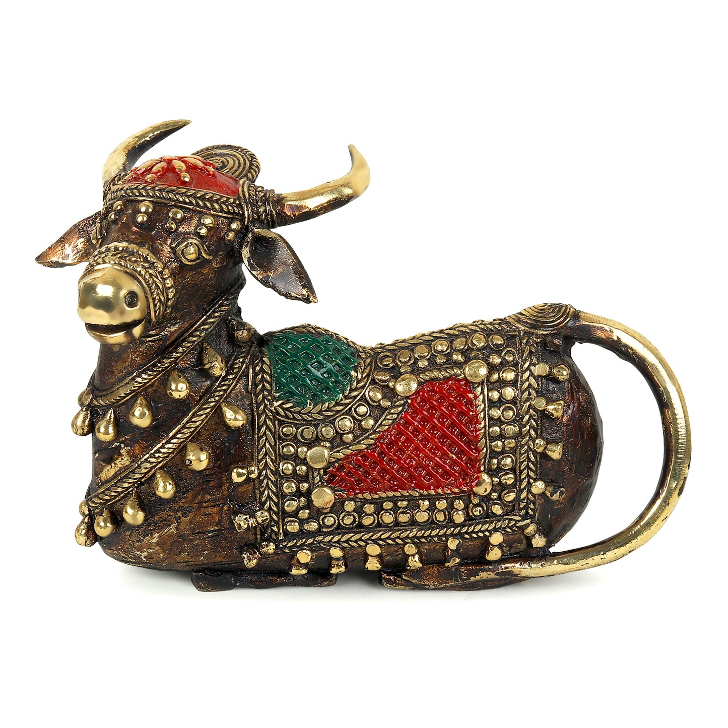 Ornate Brass Nandi