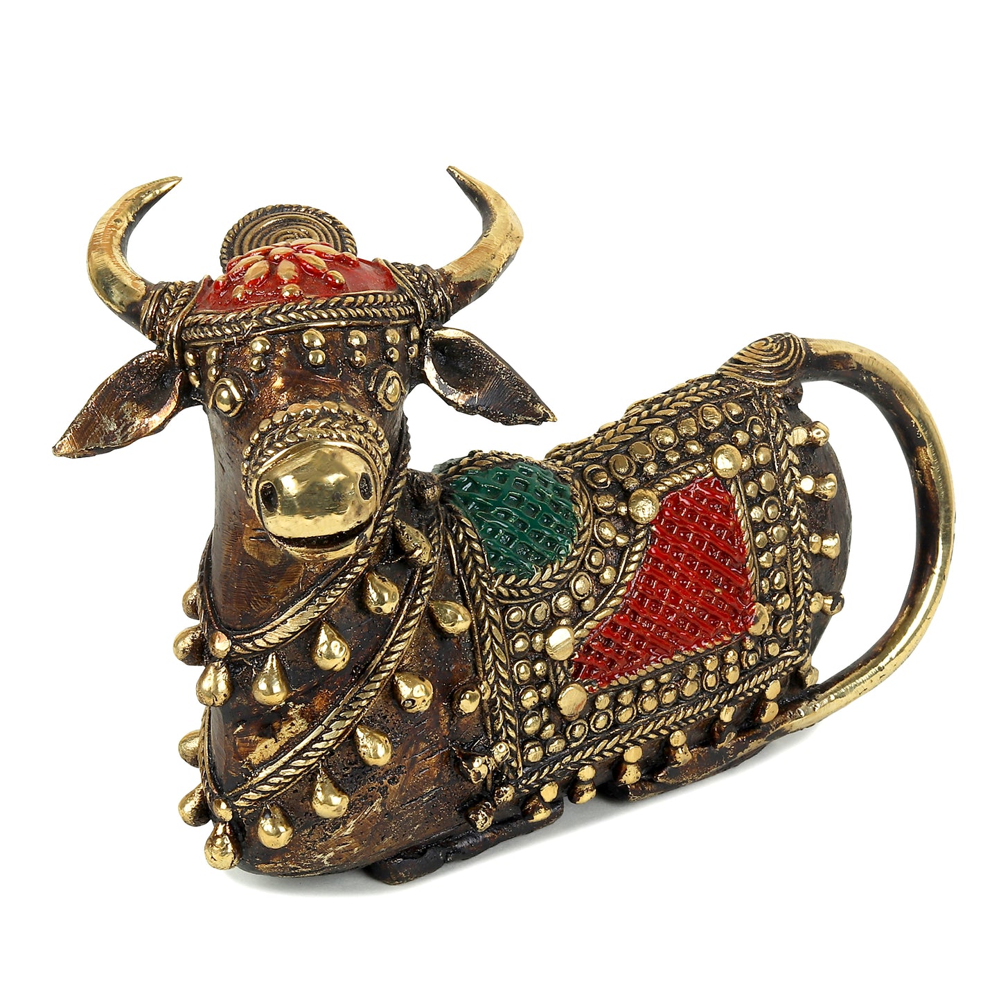 Ornate Brass Nandi