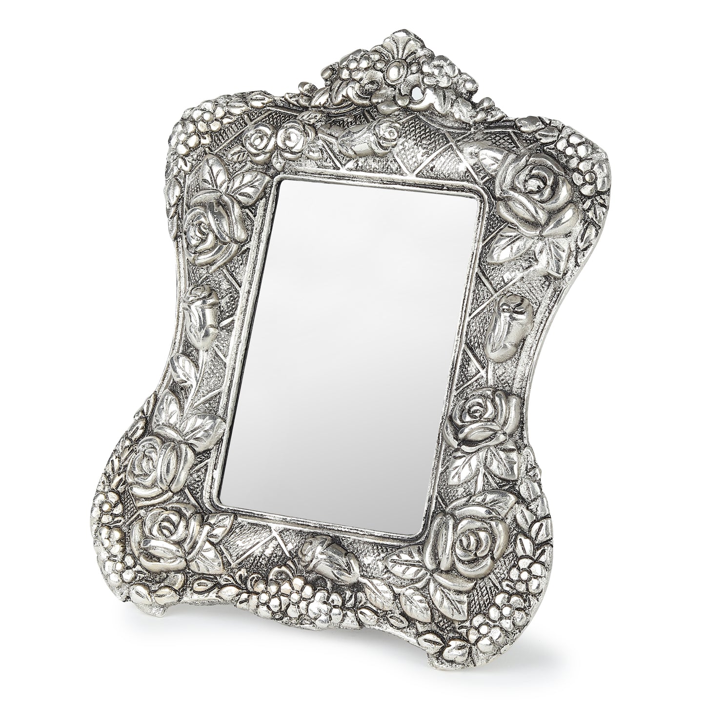 German Silver Handcrafted Grand Photo Frame | 9×7.5 inch | Premium Blue Velvet Gift Box