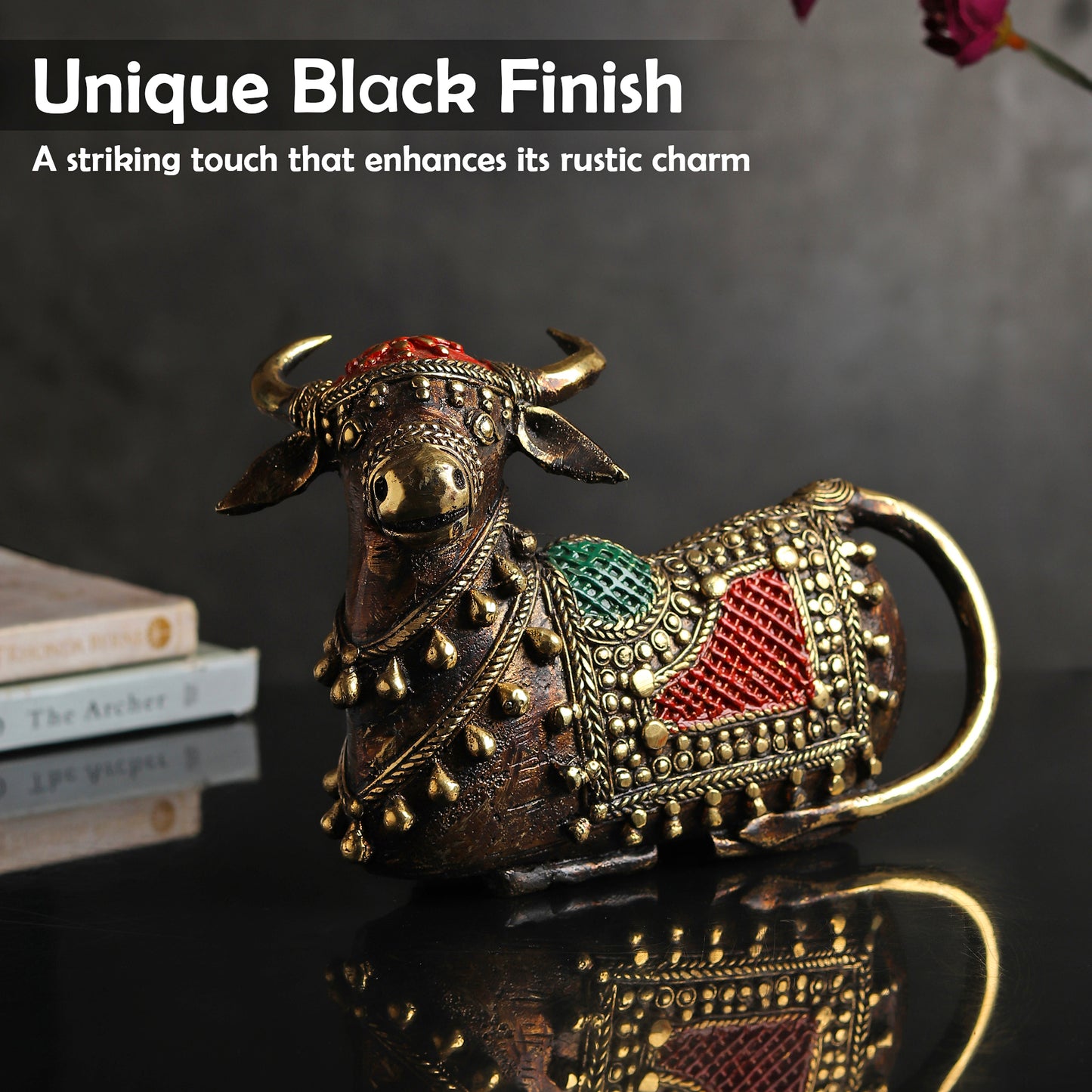 Ornate Brass Nandi