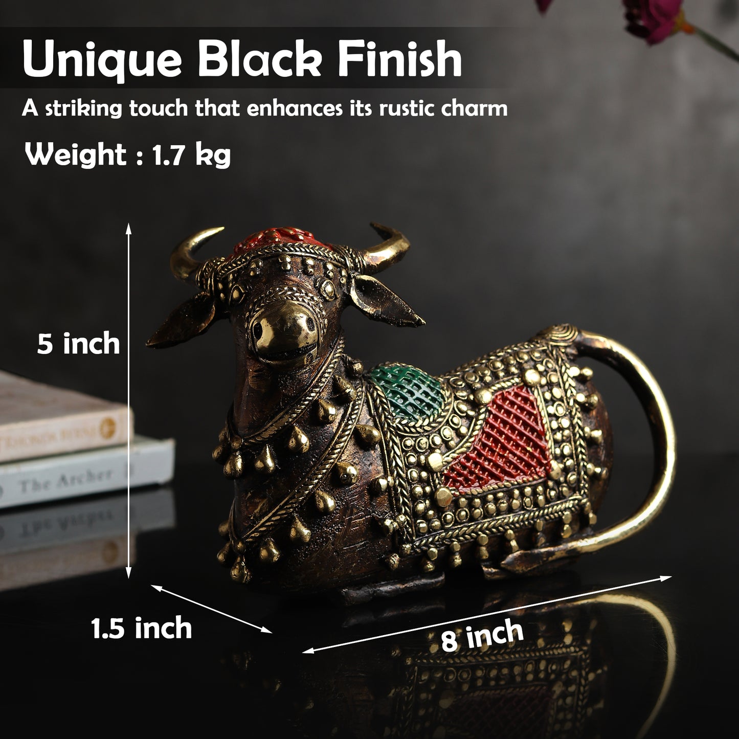 Ornate Brass Nandi