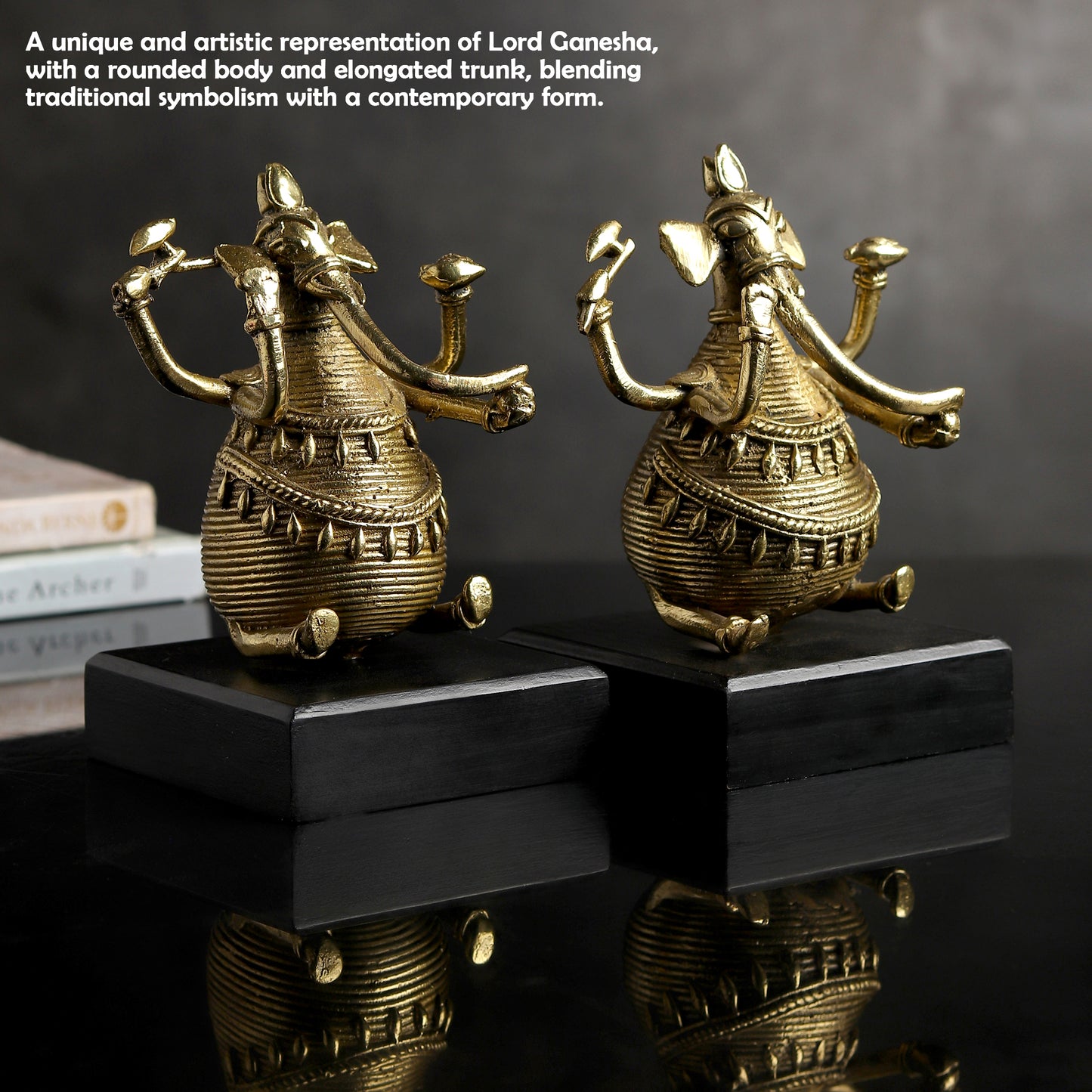 Divine Brass Ganesha