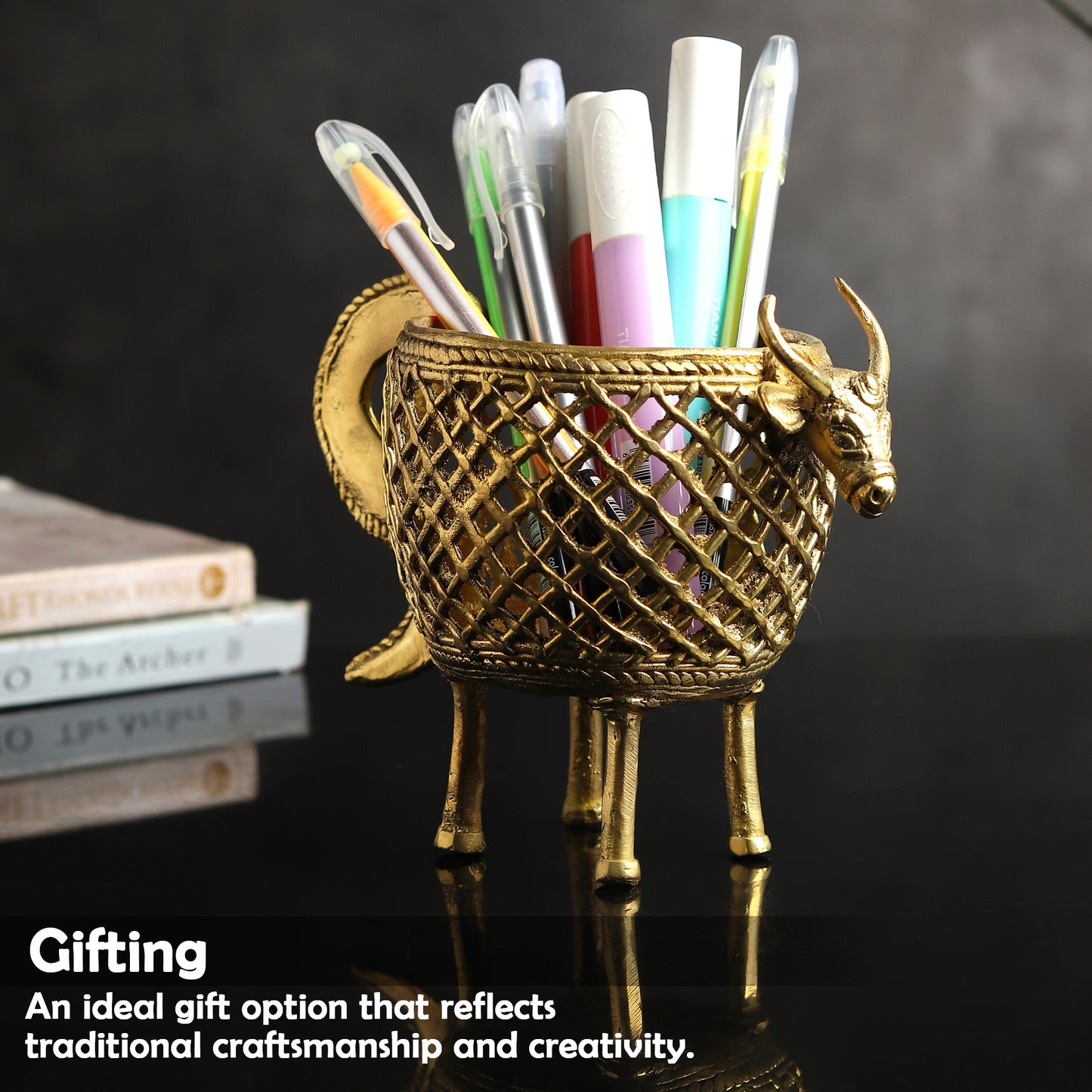 Timeless Brass Pen Stand