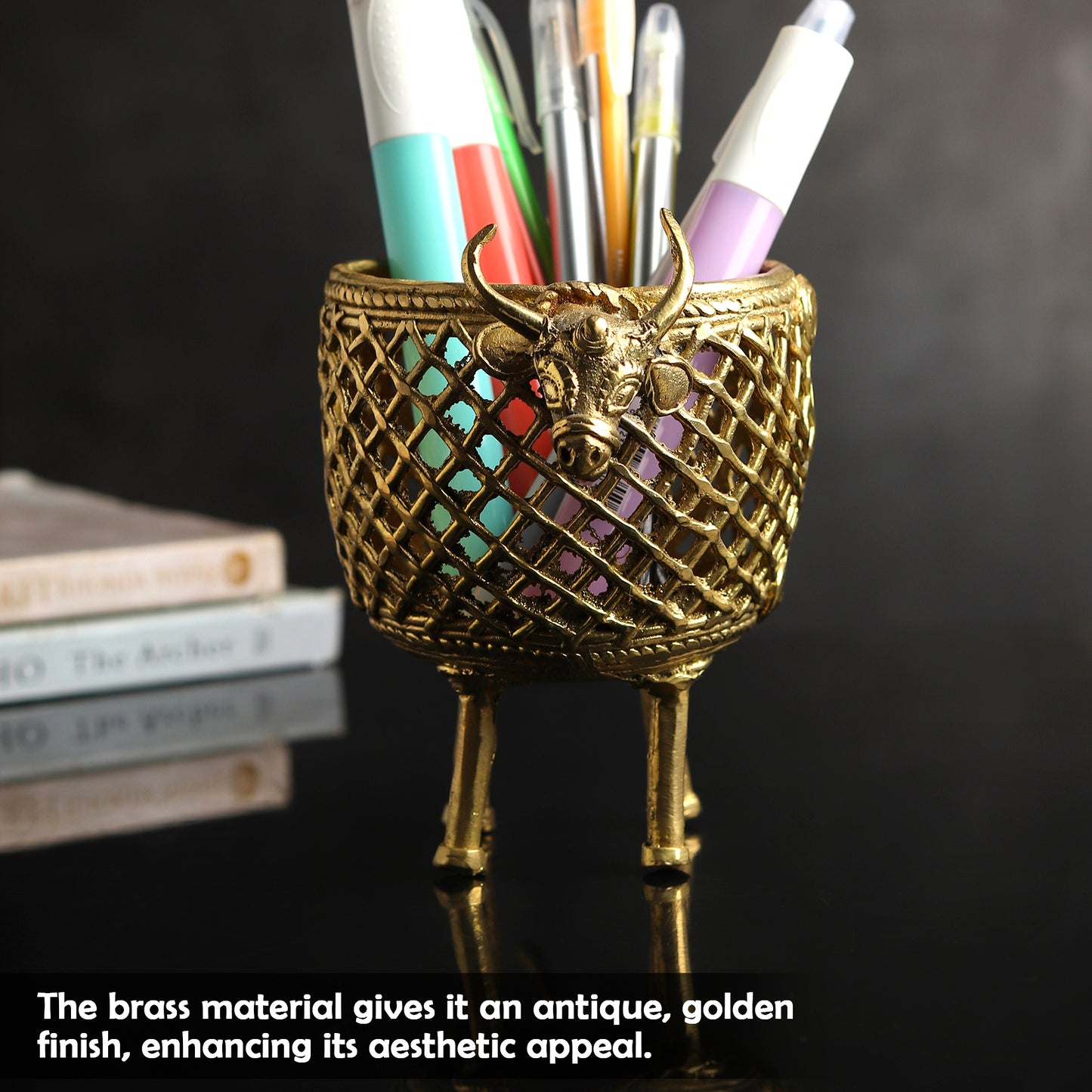 Timeless Brass Pen Stand