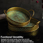 Golden Mandala Tray Set